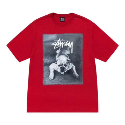 Stussy Bulldog Tee 'Dark Red'