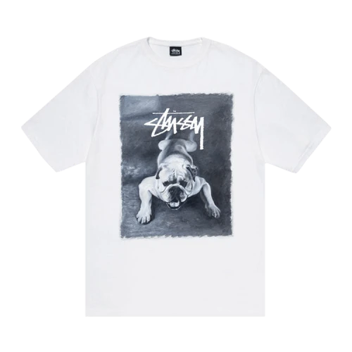 Stussy Bulldog Tee 'White'