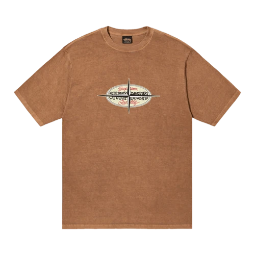 Stussy Points Pigment Dyed Tee 'Almond'