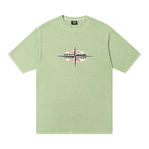 Stussy Points Pigment Dyed Tee 'Sage'