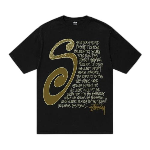 Stussy S Talk Pigment Dyed Tee 'Black'