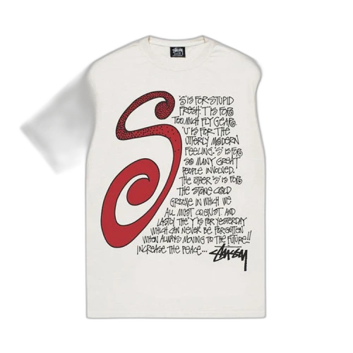 Stussy S Talk Pigment Dyed Tee 'Natural'
