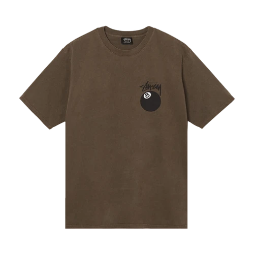 Stussy 8 Ball Pigment Dyed Tee 'Coffee'