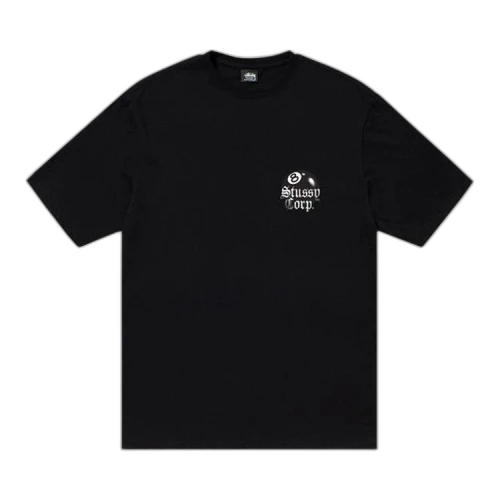 Stussy 8 Ball Corp. Tee Black