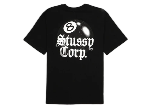 Stussy 8 Ball Corp. Tee Black