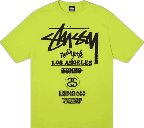 Stussy Tour T-shirt Keylime