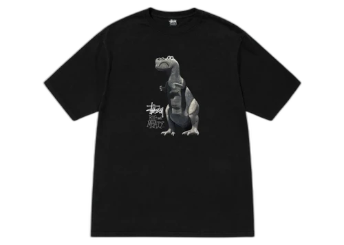 Stussy Big & Meaty Pigment Dyed Tee Black