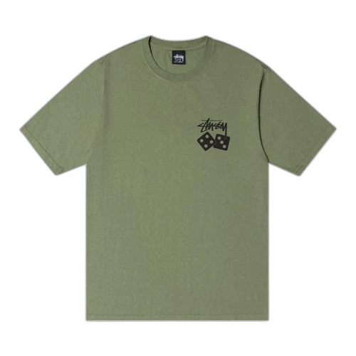 Stussy Dice Pigment Dyed Tee Artichoke