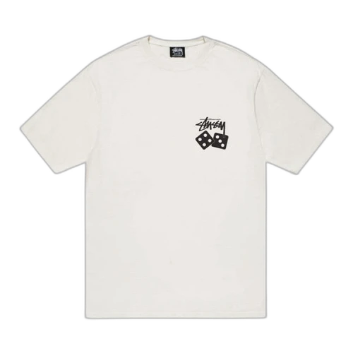 Stussy Dice Pigment Dyed Tee 'White'