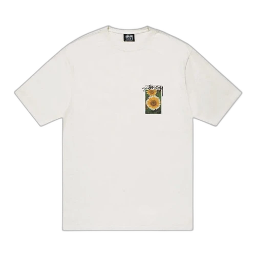 Stussy Flower Grid Pigment Dyed Tee 'Natural'