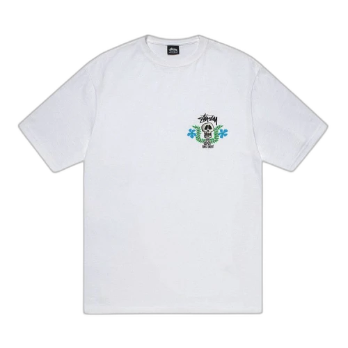 Stussy Skull Crest Tee White