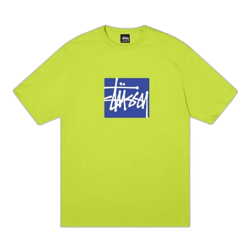 Stussy Stock Box Tee Keylime