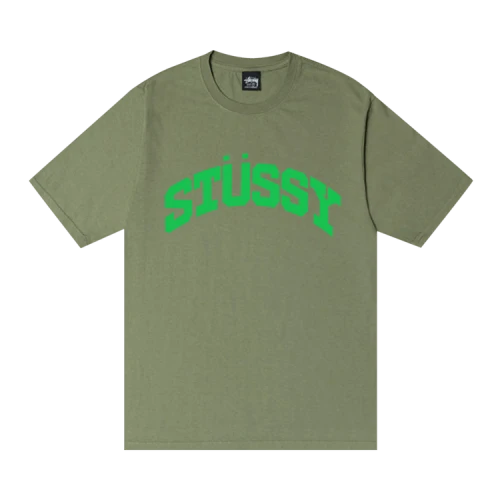 Stussy Block Sport Pigment Dyed Tee 'Artichoke'