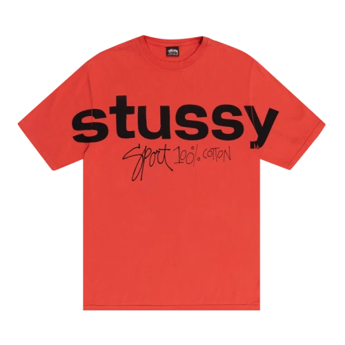 Stussy Sport 100% Pigment Dyed Tee 'Tomato'