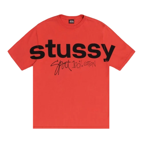 Stussy Sport 100% Pigment Dyed Tee 'Tomato'