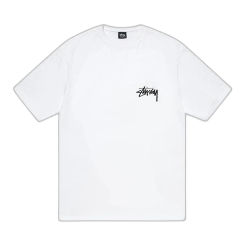 Stussy Gold Lion Tee White