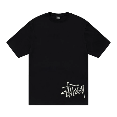 Stussy Bones Stock Tee Black
