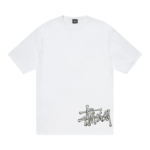 Stussy Bones Stock Tee White
