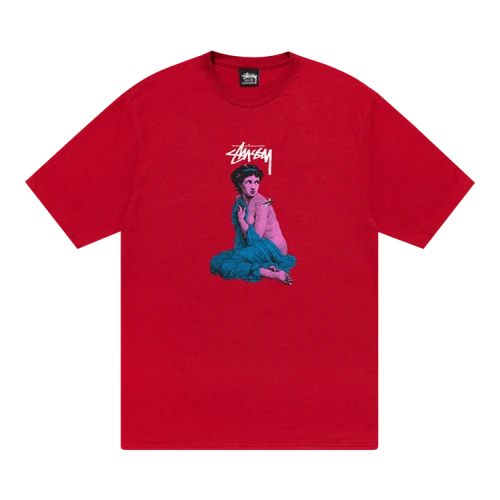 Stussy Lady Rome Tee 'Dark Red'