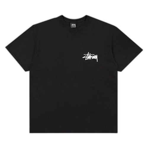 Stussy Old Phone Pigment Dyed T-Shirt 'Black'