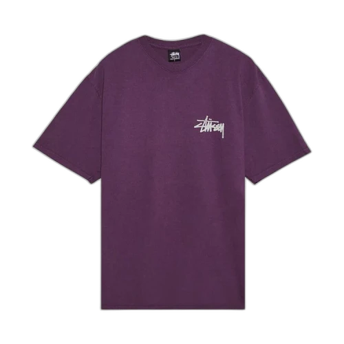 Stussy Old Phone Pigment Dyed T-Shirt 'Purple'