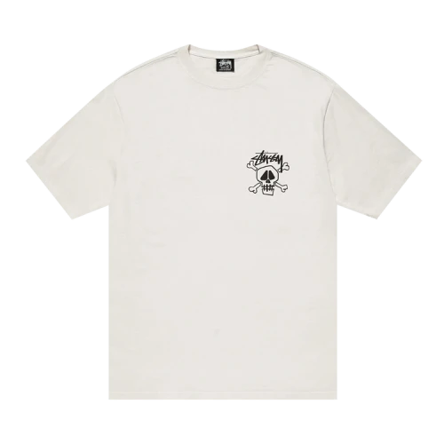 Stussy Skull and Bones Pigment Dyed Tee 'Natural'