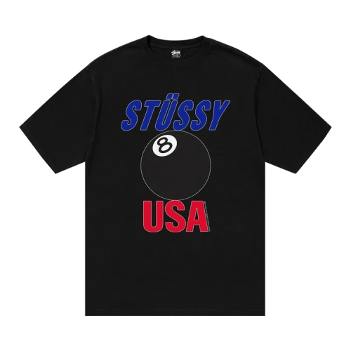 Stussy USA Pigment Dyed Tee 'Black'