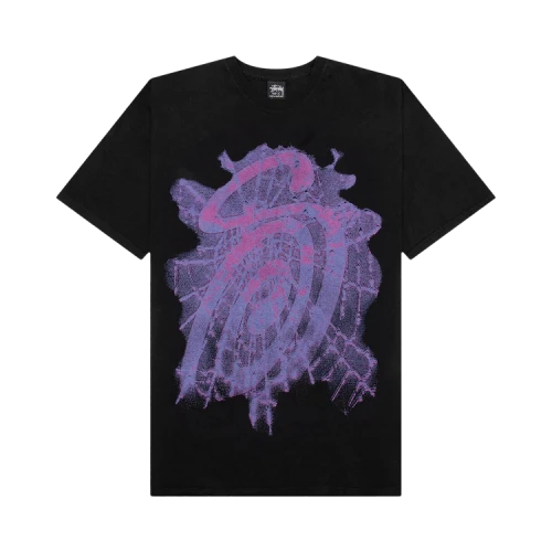 Stussy Web Pigment Dyed Tee 'Black'