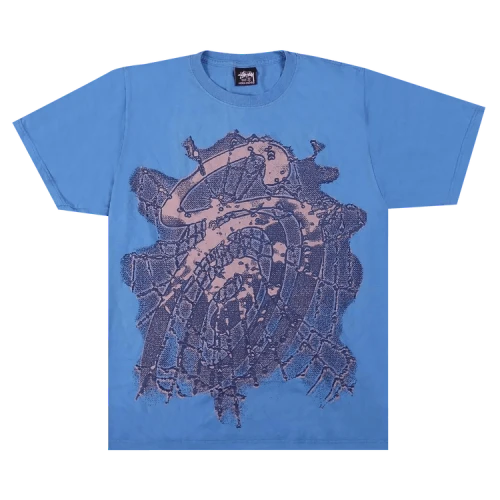 Stussy Web Pigment Dyed Tee Blue