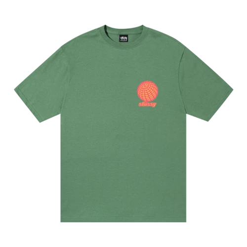 Stussy 8 Ball Grid Tee 'Green'