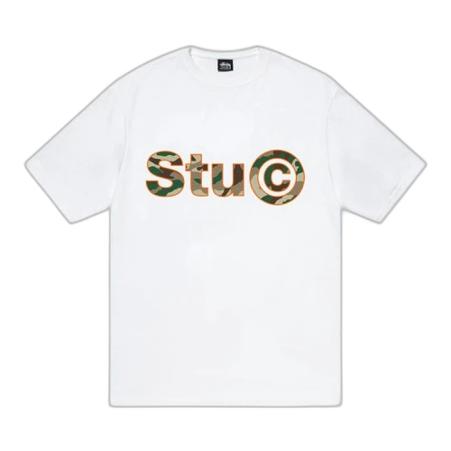 Stussy Stu C Camo Tee White