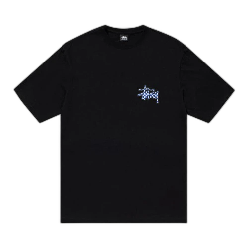 Stussy Checker Stock Tee Black