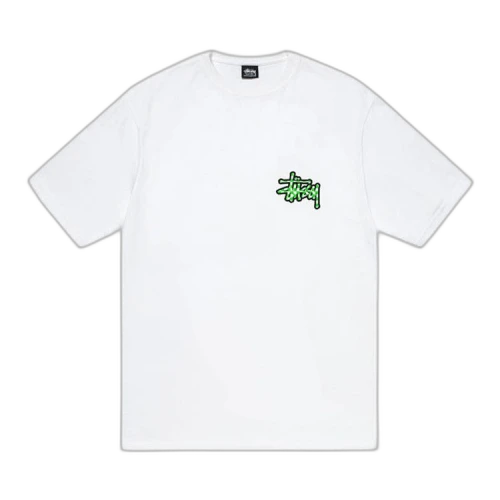 Stussy Checker Stock Tee White