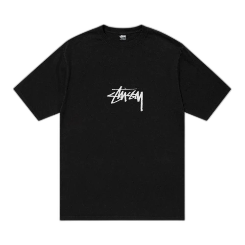 Stussy Pigment Dyed Small Stock Tee 'Black'