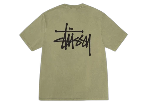 Stussy Basic Stussy Pigment Dyed T-shirt Olive