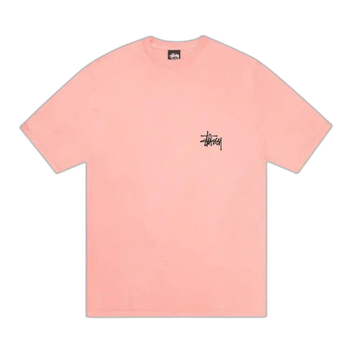 Stussy Basic Pigment Dyed Short-Sleeve Tee 'Coral'