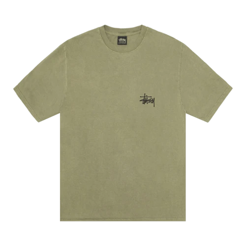 Stussy Basic Pigment Dyed T-Shirt 'Olive'