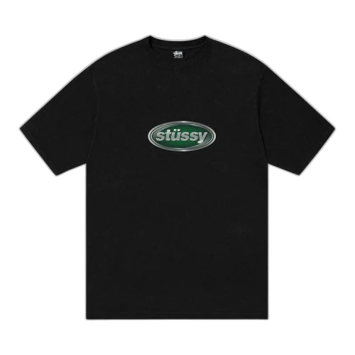 Stussy Emblem Pigment Dyed Tee 'Black'