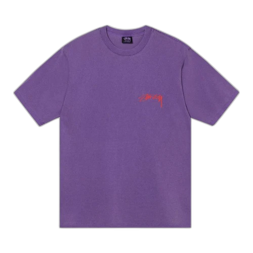 Stussy Arachnid Pigment Dyed Tee 'Purple'