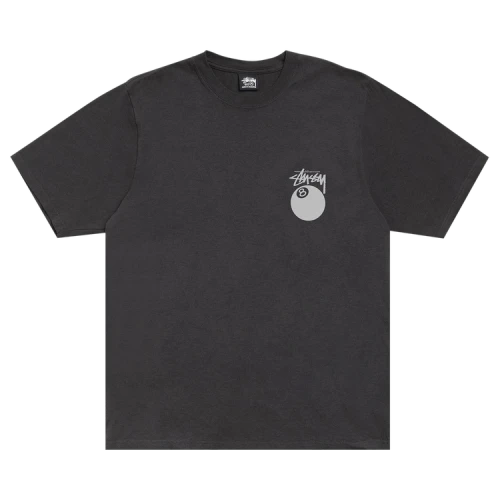 Stussy 8 Ball Tee Pigment Dyed 'Faded Black'