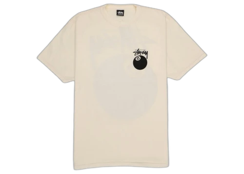 Stussy 8 Ball Pigment Dyed Tee Natural