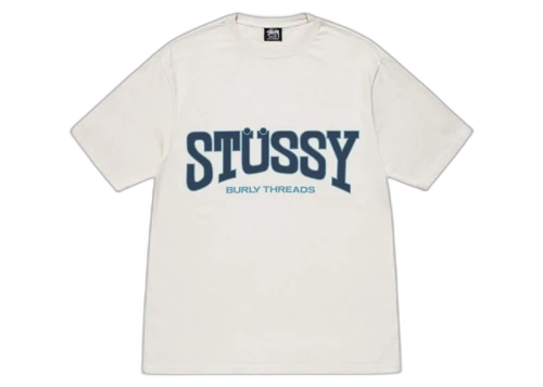 Stussy Burly Threads Pigment Dyed Tee Natural