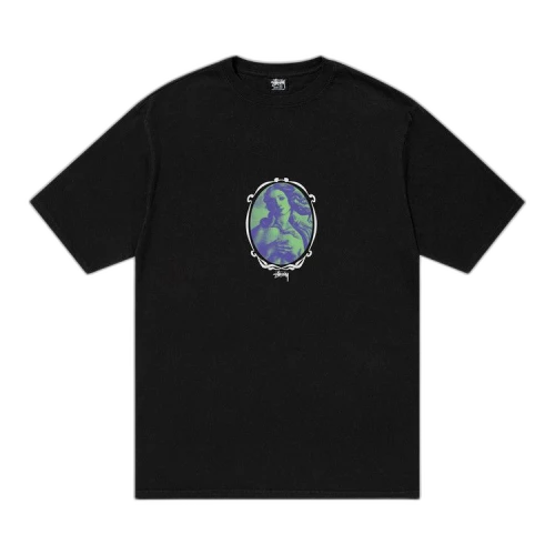 Stussy Venus Oval Pigment Dyed Tee Black
