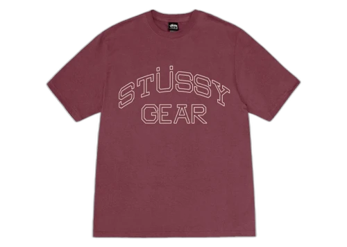 Stussy Gear Tee Oxblood
