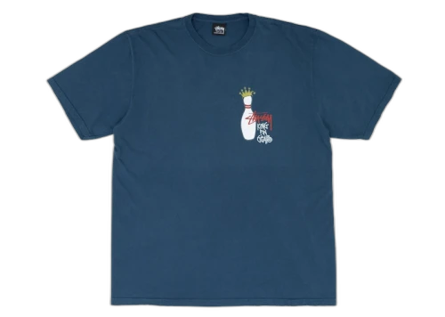 Stussy Kingpin Pigment Dyed T-shirt Navy