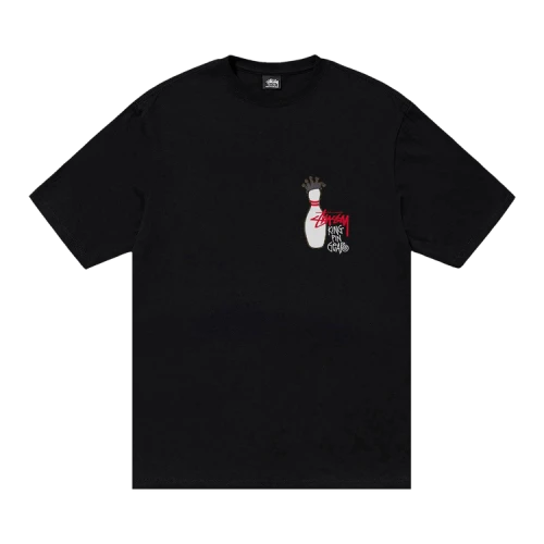 Stussy Pigment Dyed Kingpin Tee 'Black'