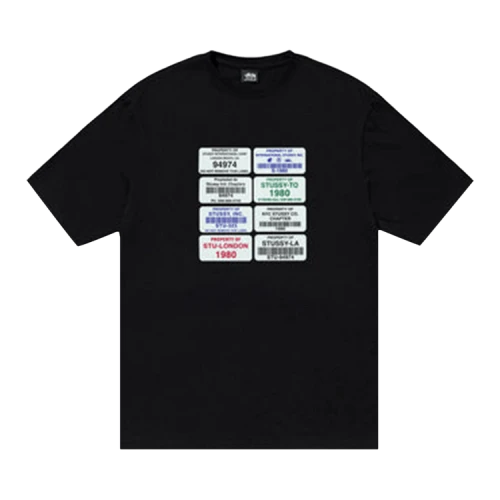 Stussy Codes Tee Black