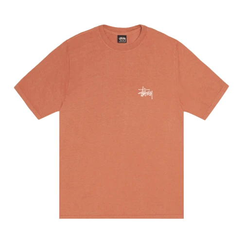 Stussy Built In USA Tee Pigment Dyed 'Rust'