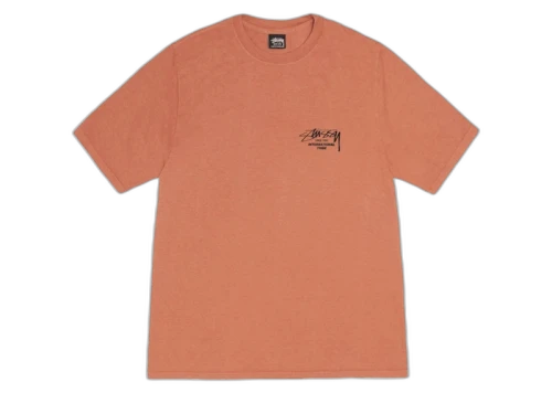 Stussy Beat Sounds Pigment Dyed Tee Rust