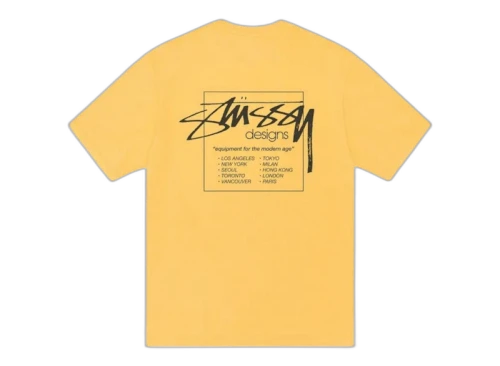 Stussy Modern Age Pigment Dyed Tee Yellow